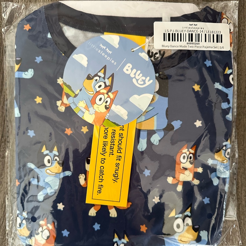 Little Sleepies Bluey Dance Set (Long sleeve/ Pants) (5/6)